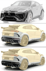 Prepreg Carbon Fiber Urus MSY Style Wide Body Kit voor de Lamborghini Urus (2018+)