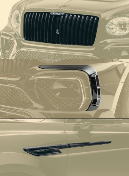 Carbon Fiber Mansory Bodykit for the Bentley Bentayga Facelift 2021+