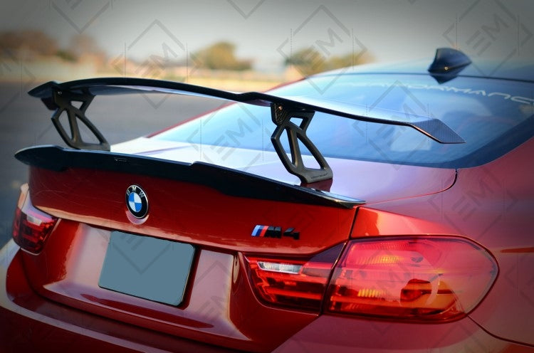Carbon Fiber V Style Rear Wing Spoiler for the BMW M4 F82 - M3 F80 - M2 F87 COMPETITION