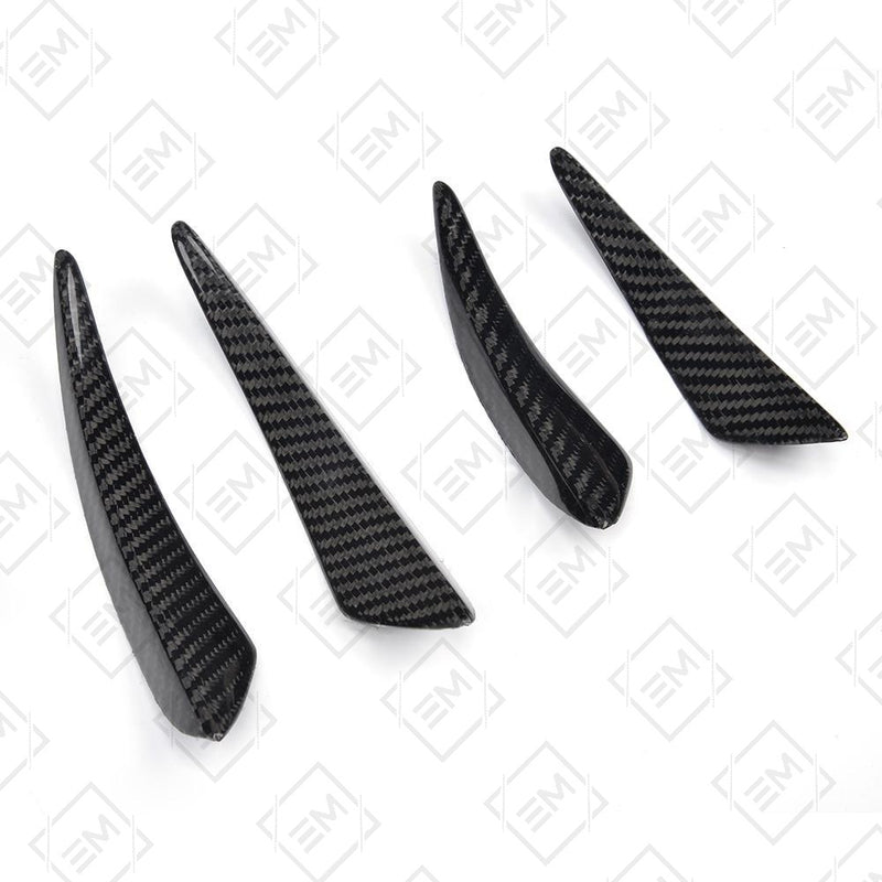 Carbon Fiber Front Bumper Canards for the BMW 2 Series F22 | F23 (2014-2019)