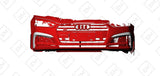 Carbon Fiber Front Bumper Trim for the Audi S5 - A5 S Line B9 (2016-2020)