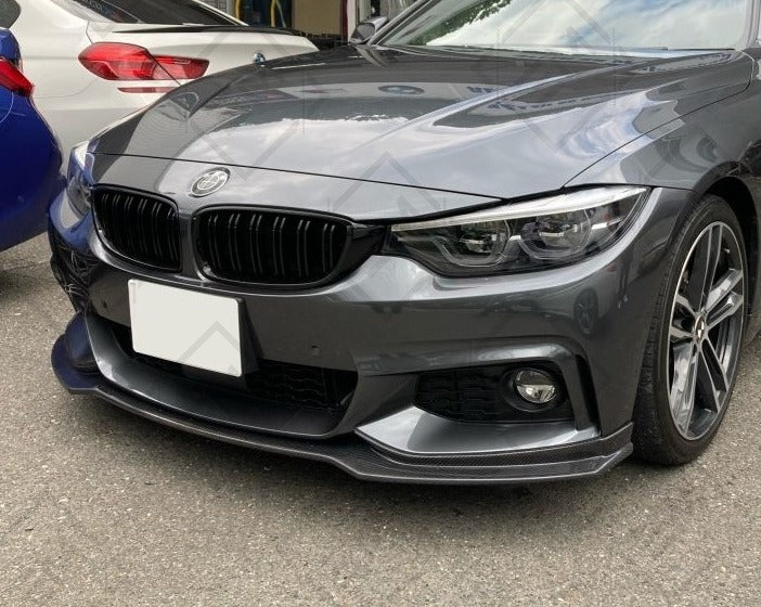 Carbon Fiber V Style Front Lip for the BMW F32 - F33 - F36 - 4 Series