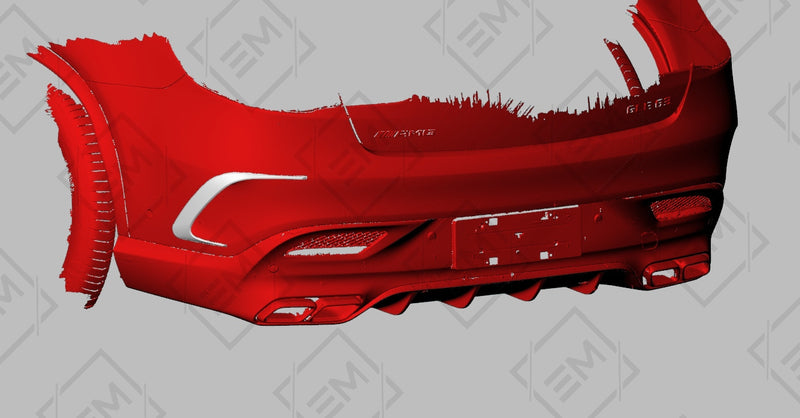 Carbon Fiber Rear Bumper Trim for the Mercedes GLE 63 AMG S Coupé (2015-2019)