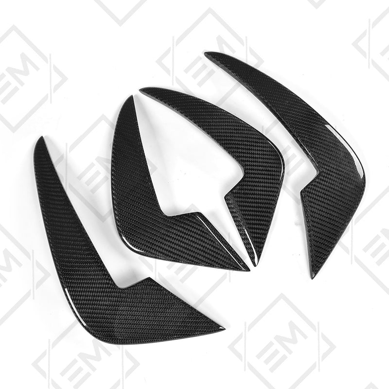 Carbon Fiber AC Style Front Bumper Canards for the BMW M2 F87 N55 (2015-2018)