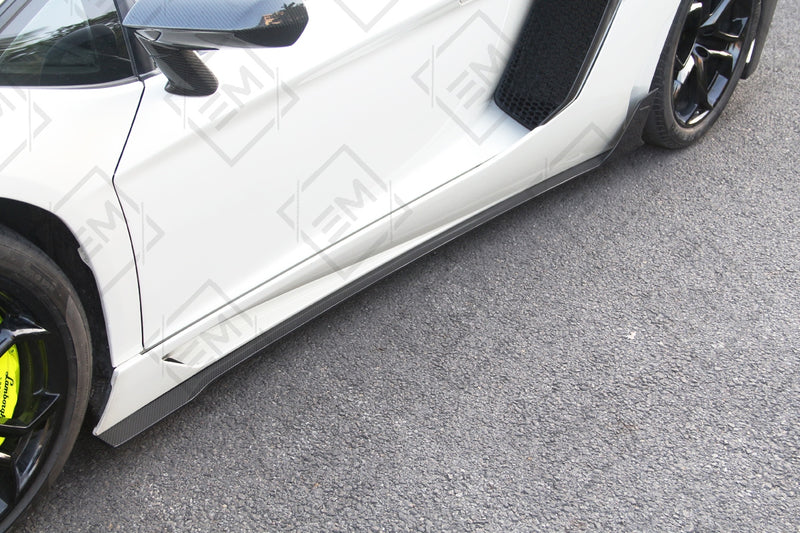 Carbon Fiber Performance Side Skirts for the Lamborghini Aventador LP700-4