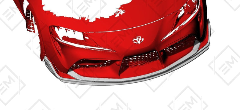 Carbon Fiber MZ Style Front Lip for the Toyota GR Supra A90 - J29 (2019+)