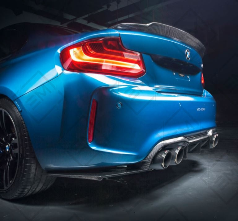Carbon Fiber MTC Style Rear Spoiler for the BMW M2 F87 (Competition) - F22 - F23