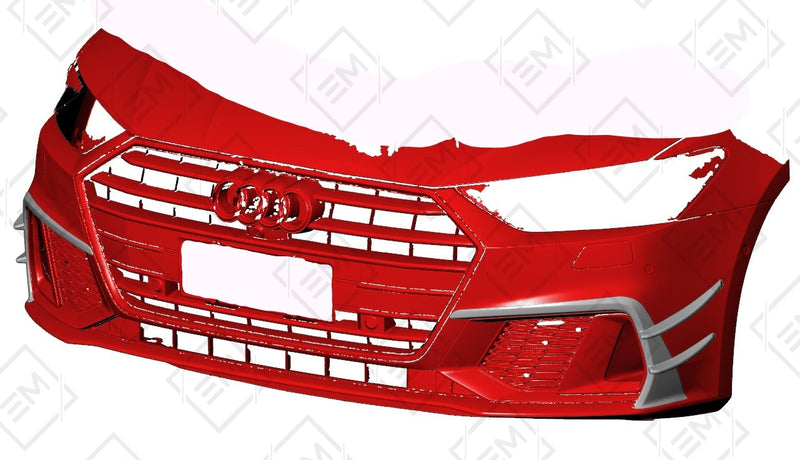 Carbon Fiber Front Bumper Trim for the Audi S7 - A7 S Line C8 (2019+)